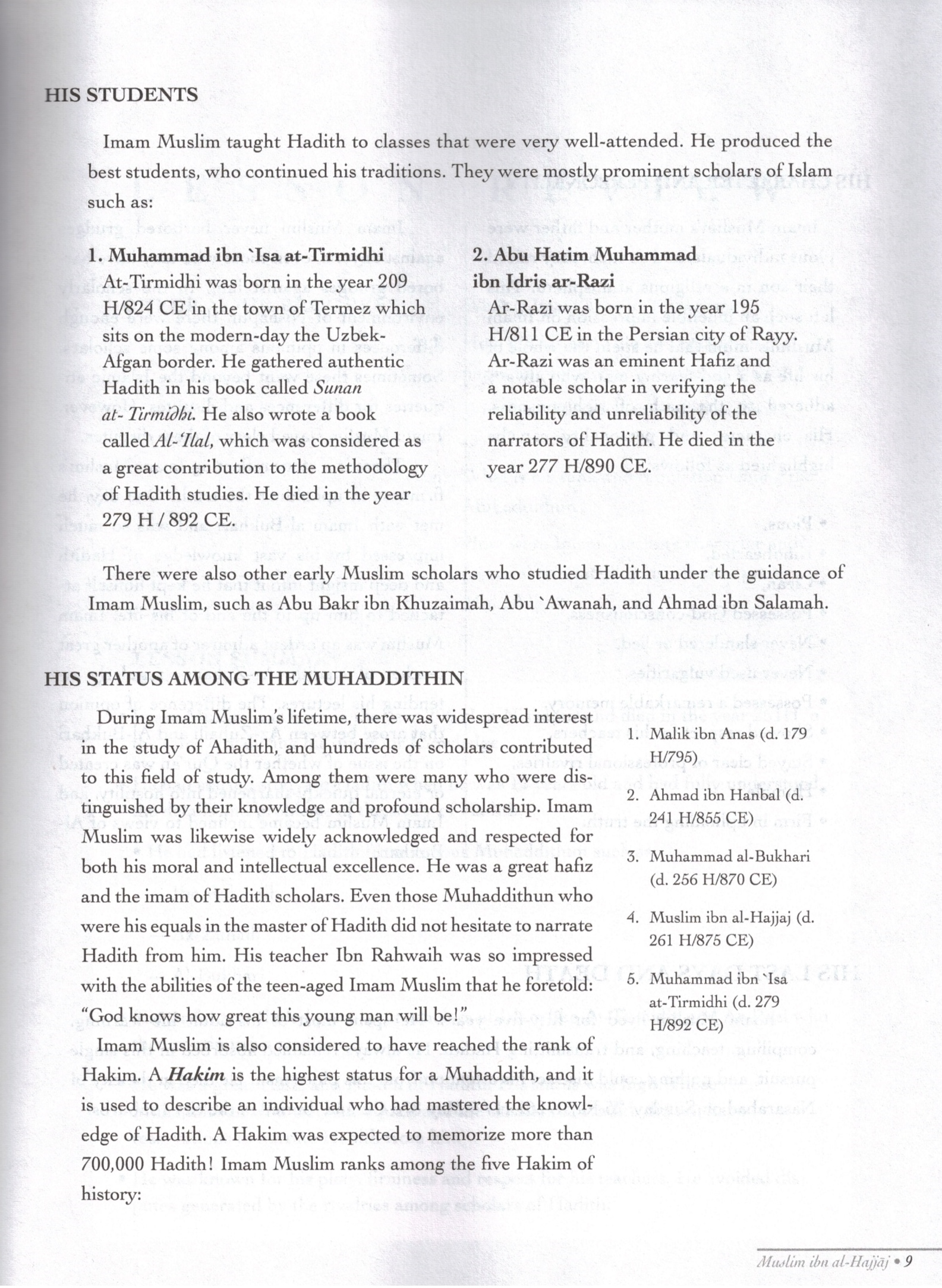 The Sahih of Imam Muslim - Ulum ul-Hadith - Premium Textbook from IQRA' international Educational Foundation - Just $20! Shop now at IQRA Book Center | A Division of IQRA' international Educational Foundation