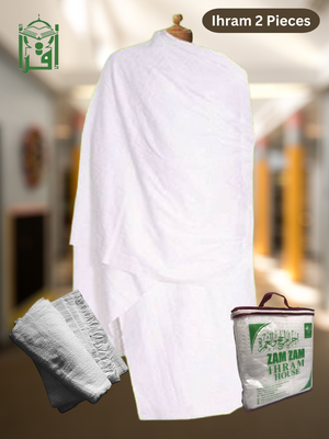 Ihram-Ahram 2 Pieces Towel - Premium Ihram from Zam Zam Publishers - Just $35! Shop now at IQRA Book Center 