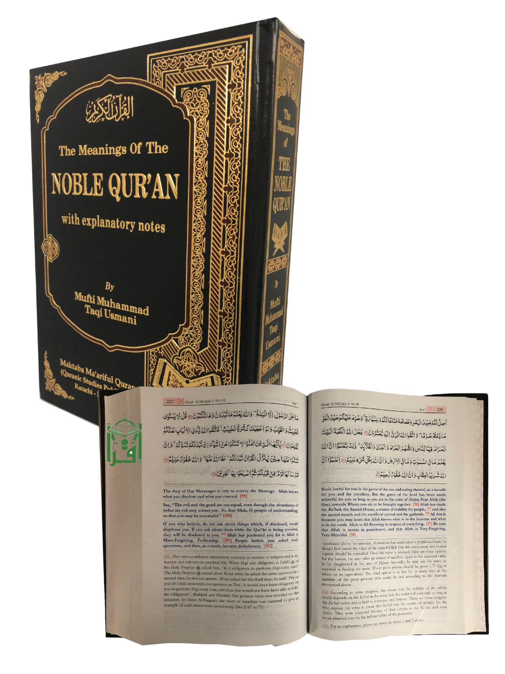 Meanings of Noble Quran with Explanatory Notes-Mufti Taqi Usmani - Premium Quran from I.B Publishers, Inc. - Just $54.99! Shop now at IQRA.ORG