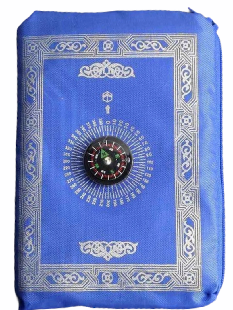 Prayer Mat Travel Pouch with Compass - Premium Prayer Mat from Source Of The Niles - Just $6! Shop now at IQRA Book Center 