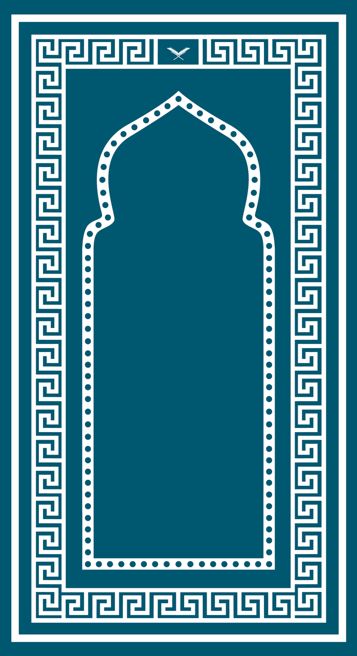 Prayer Mat Sajda Foldable-Teal - Premium  from Furqaan Bookstore - Just $35! Shop now at IQRA Book Center 