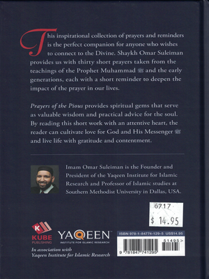 Prayers of the Pious - Omar Suleiman - Premium Book from I.B Publishers, Inc. - Just $14.95! Shop now at IQRA.ORG