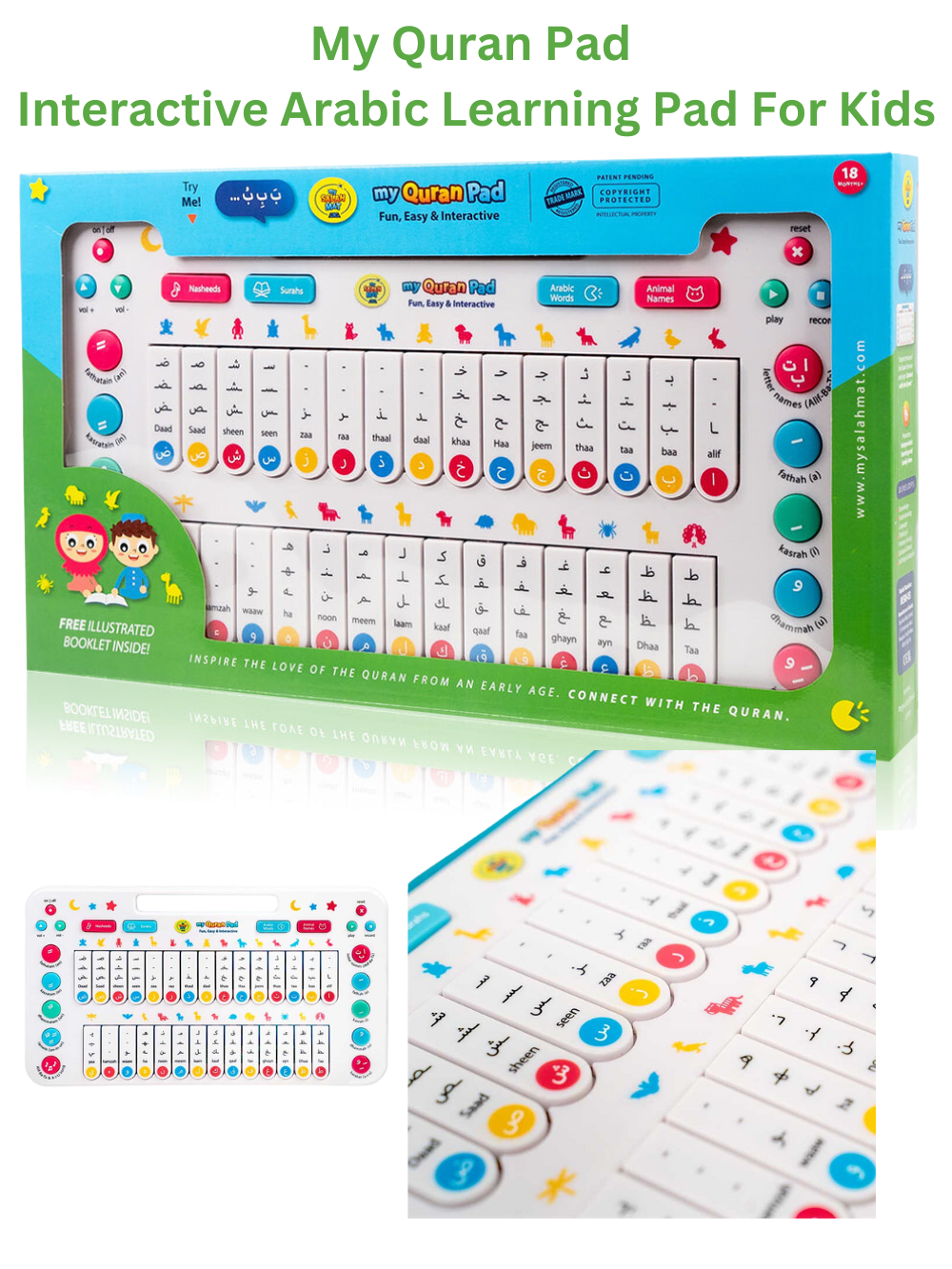 My Quran Pad | Interactive Arabic Learning Pad For Kids - Premium Puzzle and Game from NoorArt Inc. - Just $49.99! Shop now at IQRA Book Center 