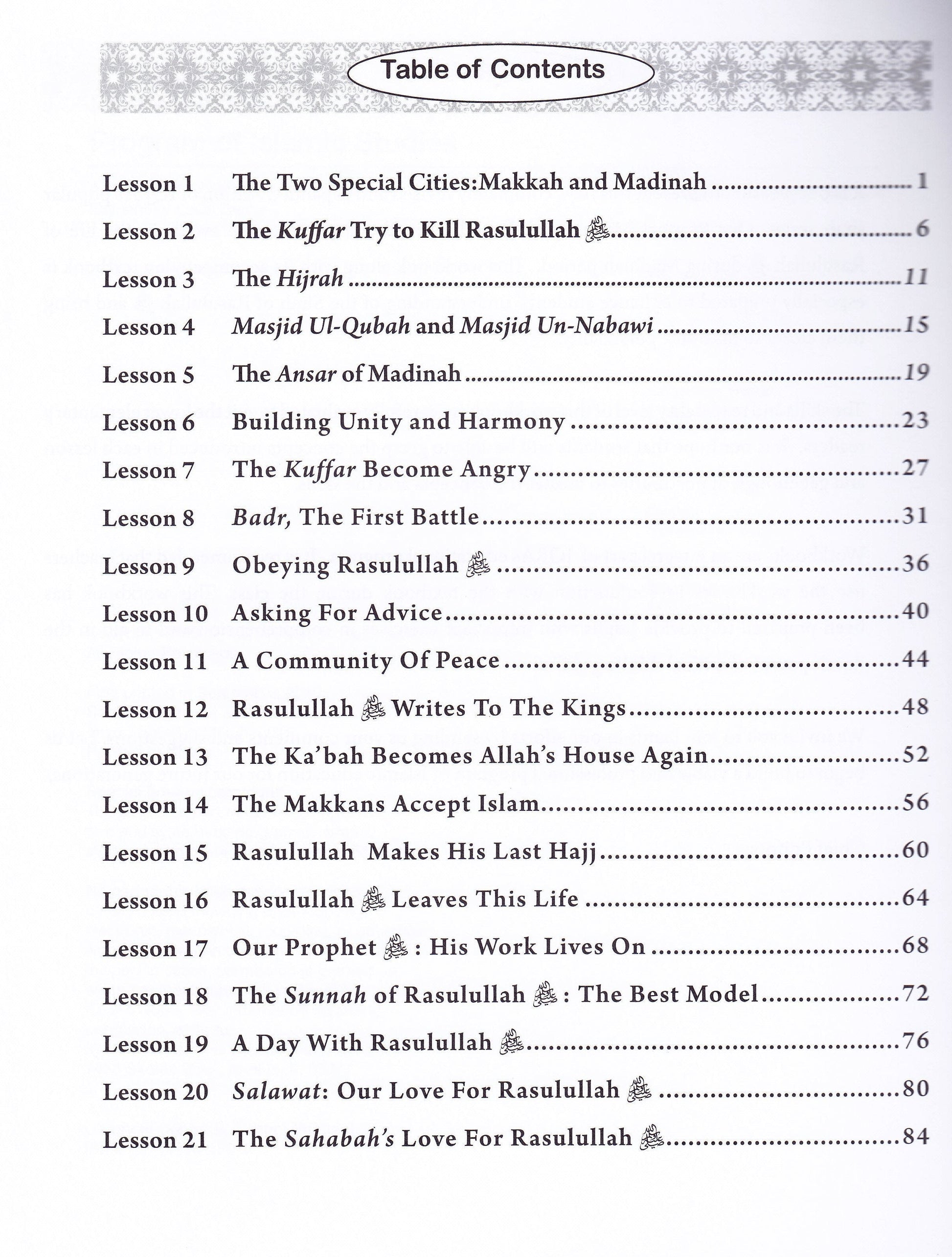 Sirah of our prophet Grade 3 Our Prophet: Madinah Workbook - Premium Workbook from IQRA' international Educational Foundation - Just $7.99! Shop now at IQRA Book Center 