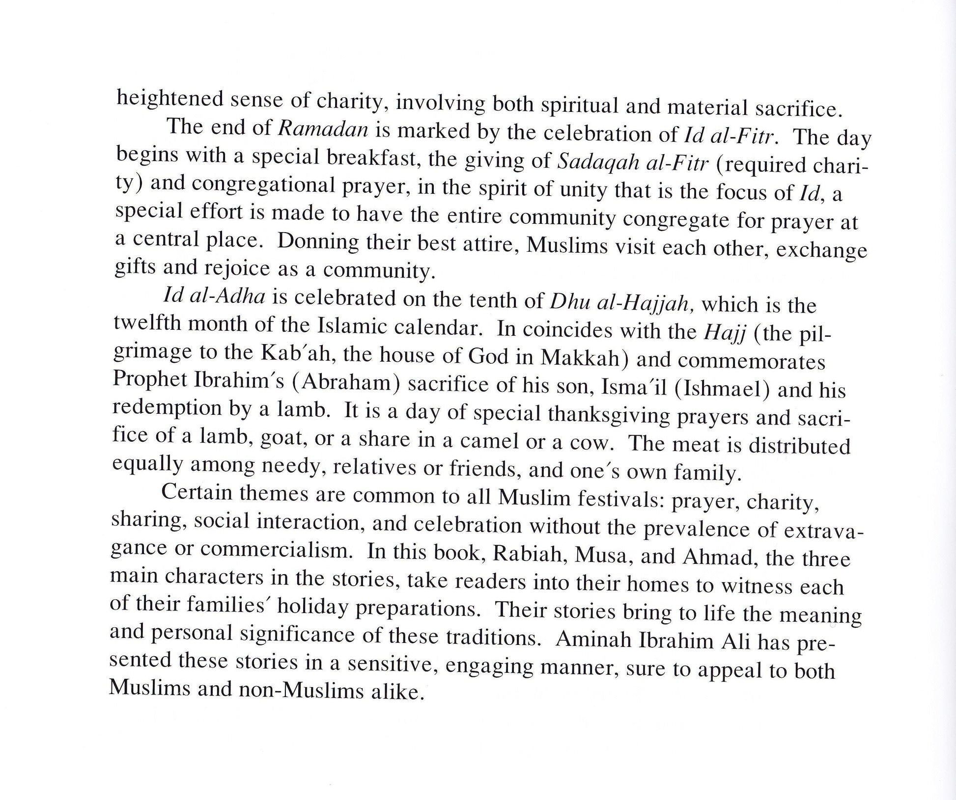 Three Muslim Festivals - Premium Textbook from IQRA' international Educational Foundation - Just $6! Shop now at IQRA Book Center | A Division of IQRA' international Educational Foundation