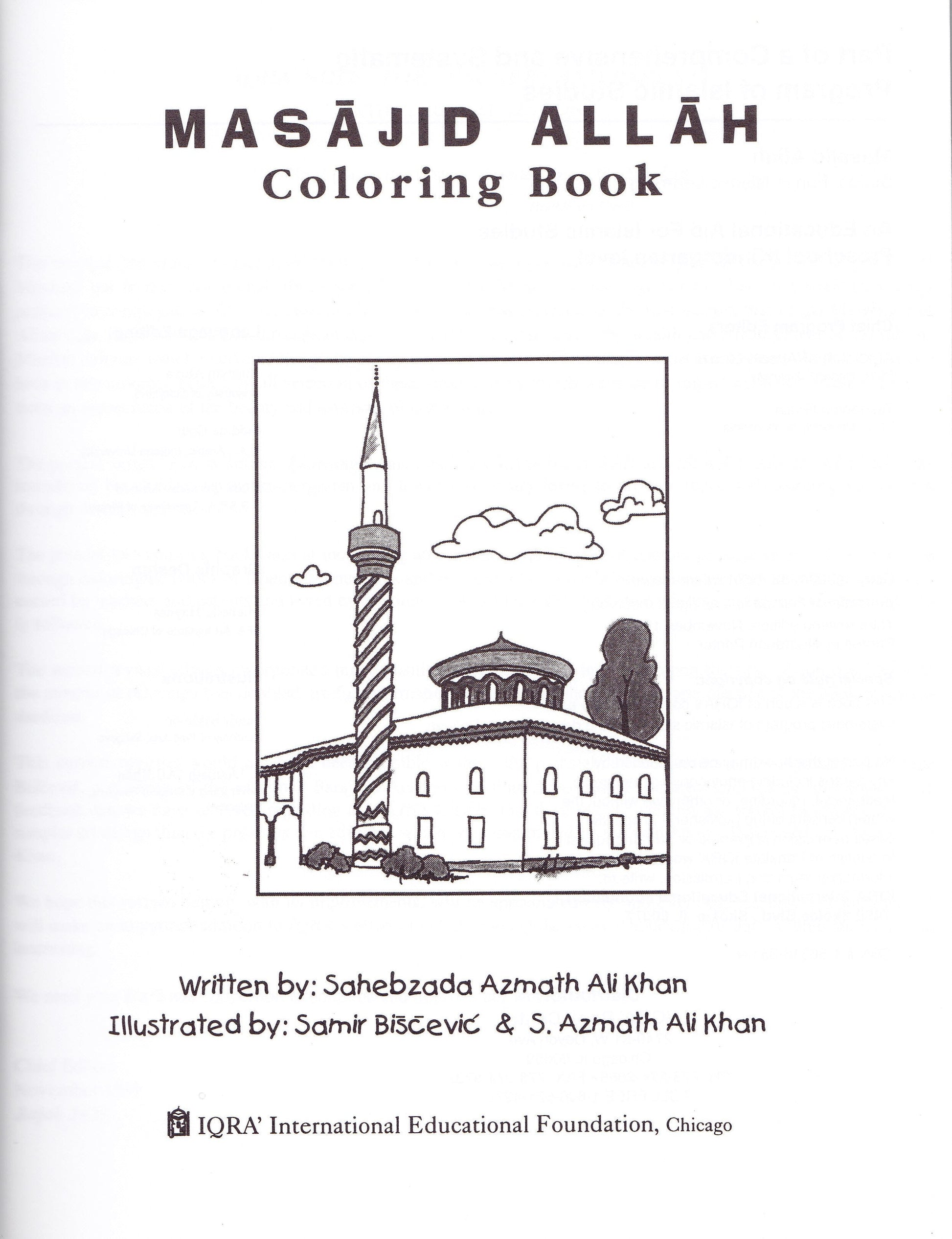 Masajid Allah Coloring Book - Premium Activity Coloring Book from IQRA' international Educational Foundation - Just $3! Shop now at IQRA Book Center | A Division of IQRA' international Educational Foundation