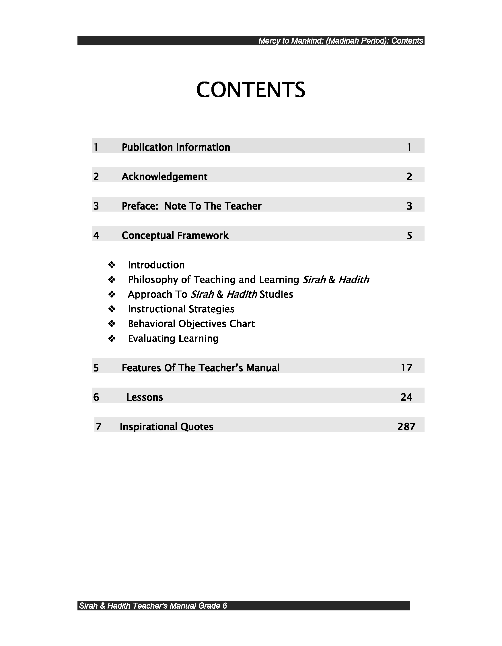 Teacher's Manual: Sirah of our Prophet Grade 6 - Premium Textbook from IQRA' international Educational Foundation - Just $35! Shop now at IQRA Book Center | A Division of IQRA' international Educational Foundation