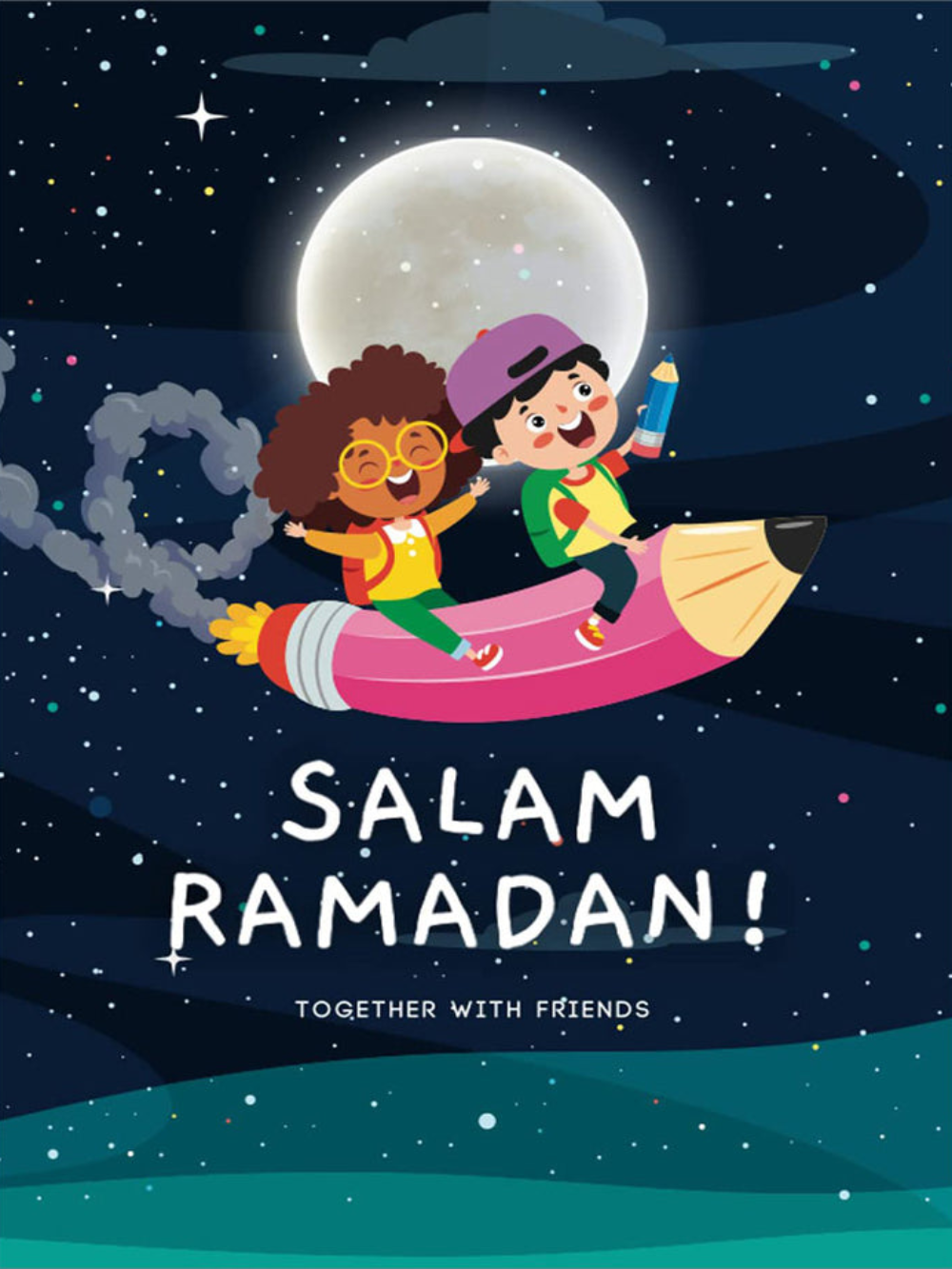 Salam Ramadan! Together with Friends - Premium Book from NoorArt Inc. - Just $19.99! Shop now at IQRA.ORG