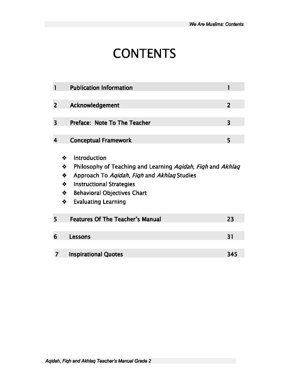 Teacher's Manual: We Are Muslim Grade 2 - Premium Textbook from IQRA' international Educational Foundation - Just $35! Shop now at IQRA Book Center | A Division of IQRA' international Educational Foundation