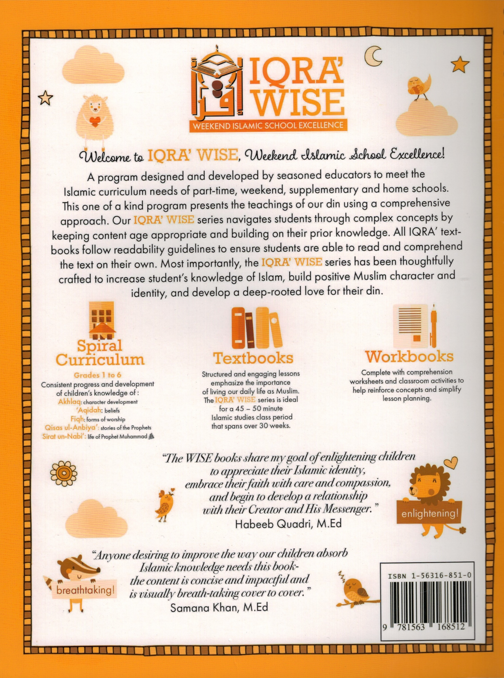 IQRA WISE Grade 1 Workbook - Premium Workbook from IQRA' international Educational Foundation - Just $8.99! Shop now at IQRA Book Center 