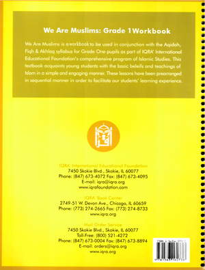 We Are Muslims: Elementary Grade 1 Workbook - Premium Workbook from IQRA' international Educational Foundation - Just $8! Shop now at IQRA' international Educational Foundation