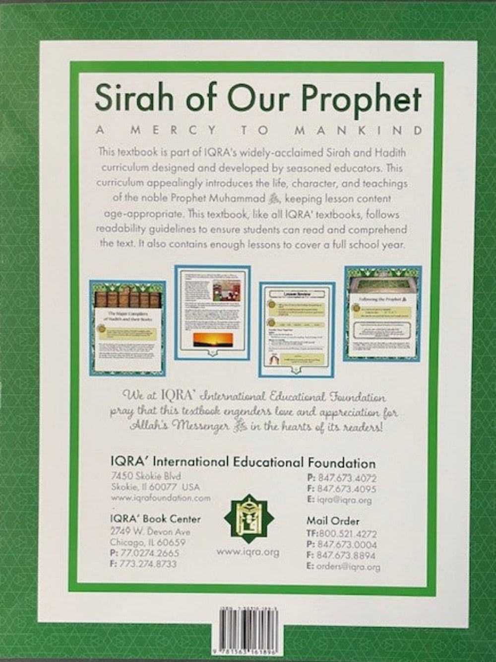 Sirah of our prophet Grade 4 (Wisdom of Our Prophet) Workbook - Premium Workbook from IQRA' international Educational Foundation - Just $7.99! Shop now at IQRA Book Center 